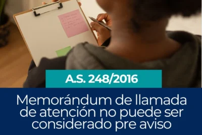 Memorándum de llamada de atención no puede ser considerado como un preaviso jurisprudencia Bolivia