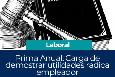 Prima anual_carga de demostrar utilidades radica en el empleador_jurisprudencia bolivia